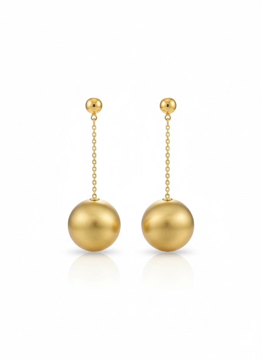 Chain Ball Earrings