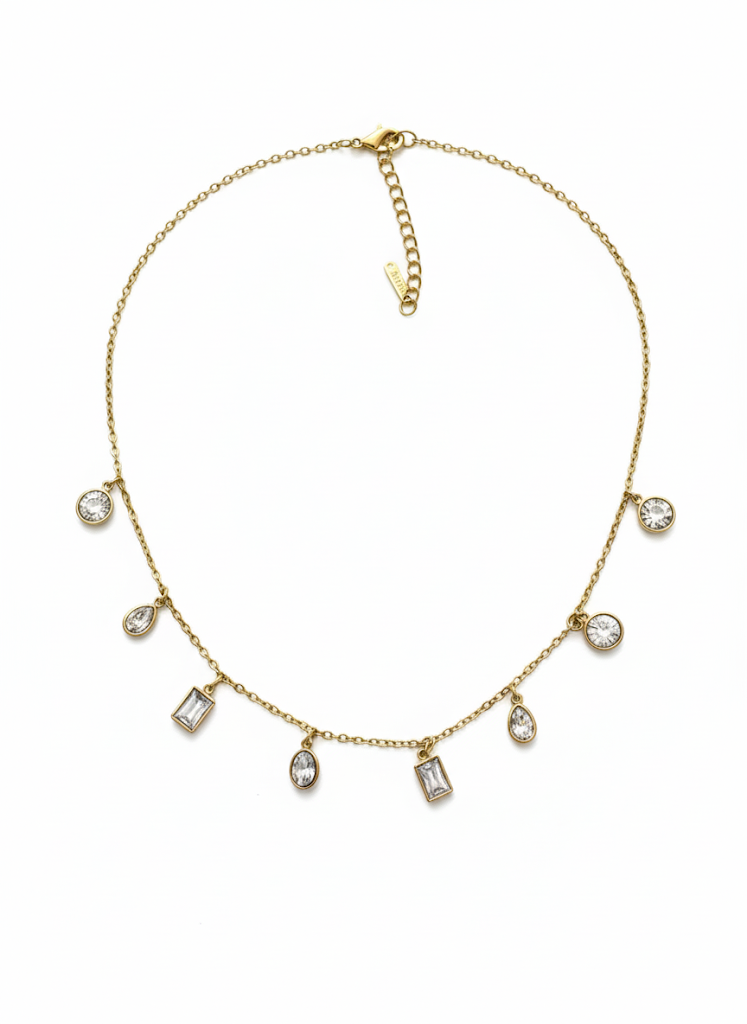 White Studded Necklace