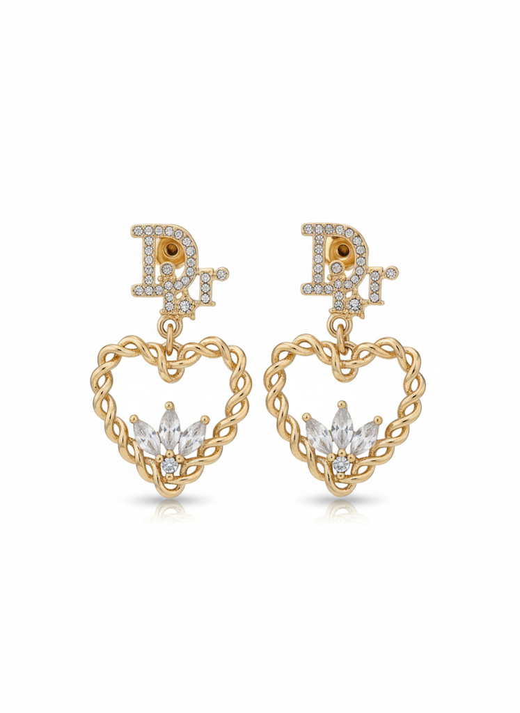 Heart Hanging Earrings