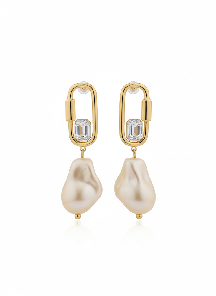 Pearl Hanging Earrings
