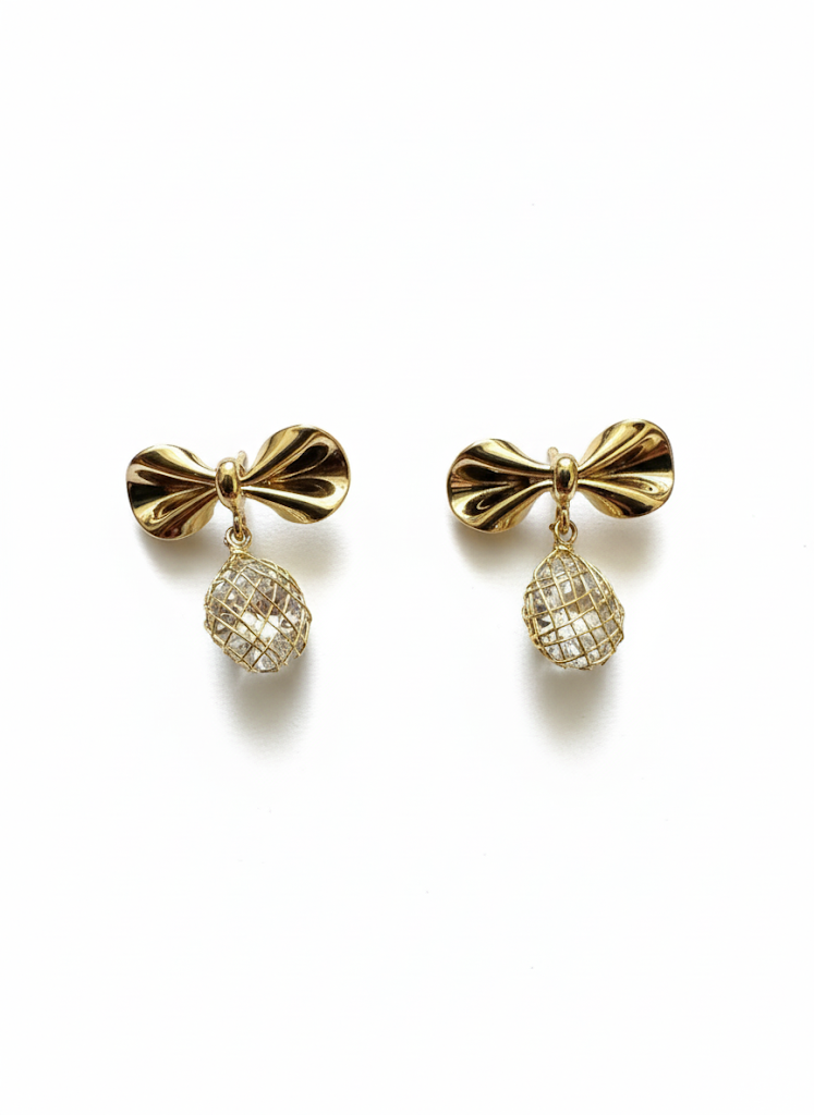 Shimmer Bow Earrings